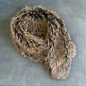 Brown Faux Fur Scarf